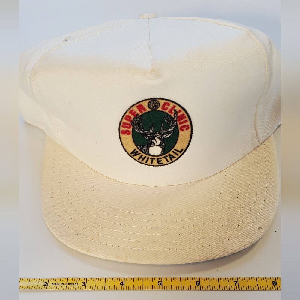 NRA hat whitetail clinic white hunting made in USA